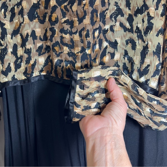 Vintage 80's Jeffrey & Dara Animal Print Wide Leg Jumpsuit - Picture 5 of 16